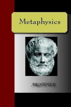 metaphysics of aristotle pdf